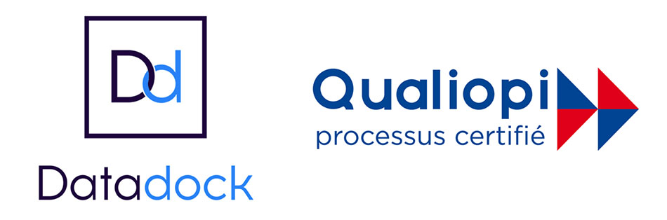 logo datadock et qualiopi 2023