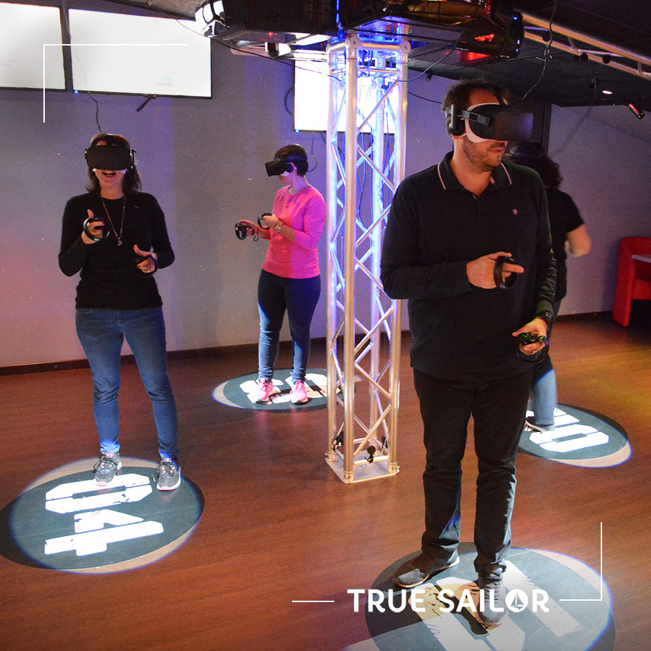 Photo escape game virtual reality séminaire d'équipe