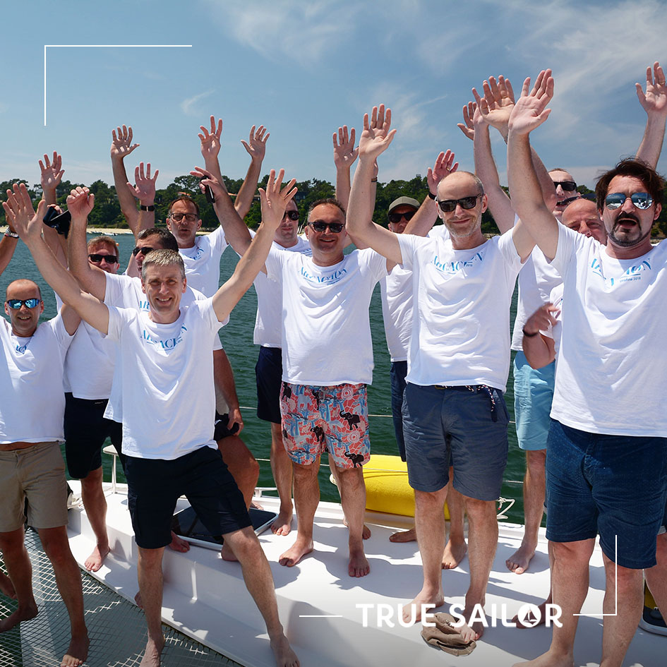 Visuel team Building voilier catamaran